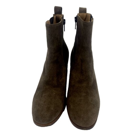 Napoleoni Italy Brown Suede Zip Ankle Boots sz 39 US 8.5 - Picture 3 of 6